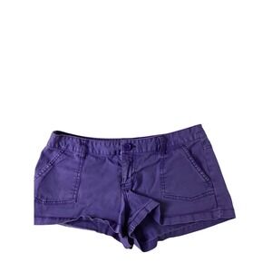 Mossimo Supply Co Purple Cotton Stretch Shorts Womens Size 9 Fit 6 Casual Summer